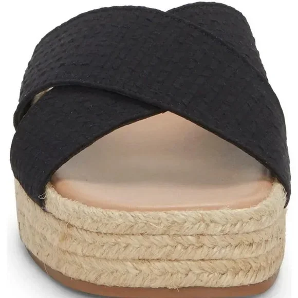 New Lucky Brand Gayte Slide Sandal, Size  7.5 and 8 in Black Textile - Picture 4 of 9